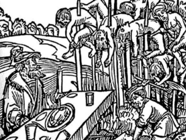 3. pedepse medievale - metode de tortura - trasul in teapa