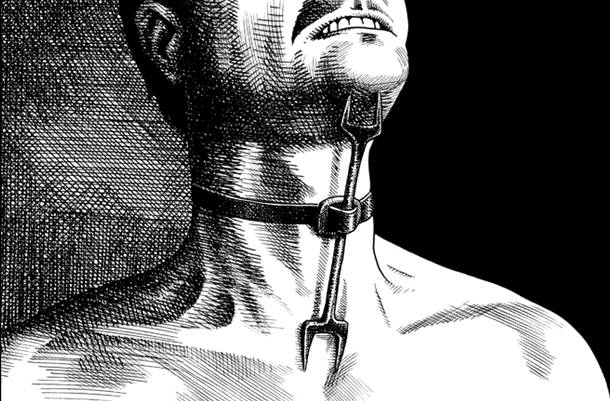 4. pedepse medievale - metode de tortura -furculita ereticului