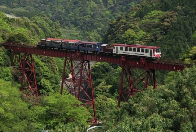 cele mai periculoase căi ferate din lume - Calea Ferata Minami Aso