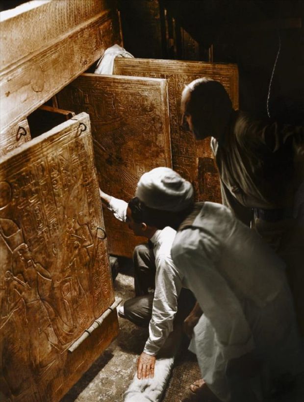 Tutankhamon Cercetari la fata locului