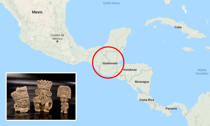 Capul de piatră din Guatemala