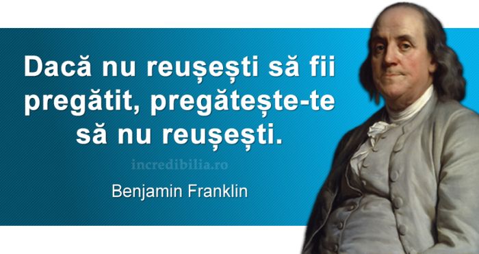 citate celebre benjamin franklin