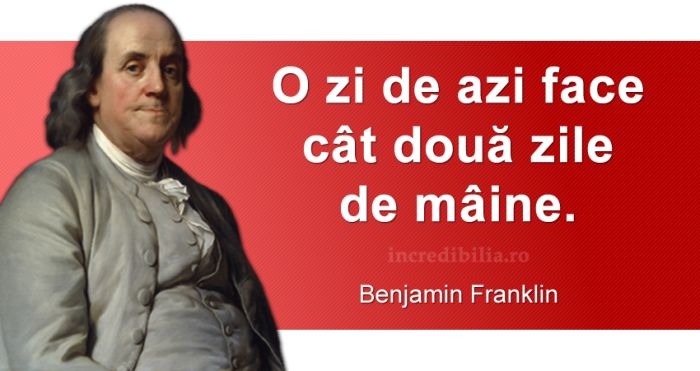 citate celebre benjamin franklin
