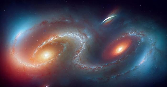 Alinierea galaxiilor la milioane de ani-lumină distanță confirmă cea mai importantă teorie a lui Albert Einstein