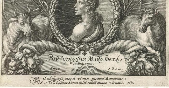 Citat al poetului antic Virgiliu, găsit pe un vas roman din Spania