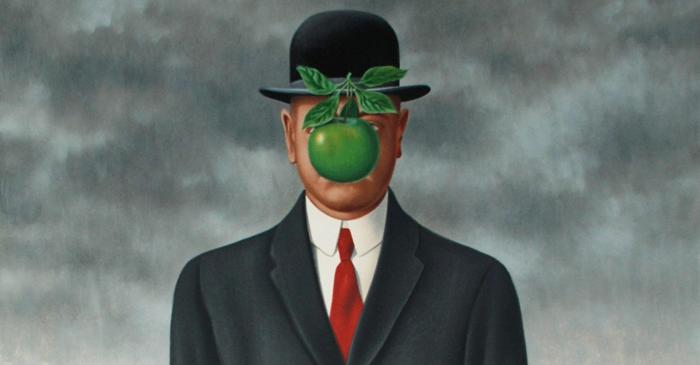 "Fiul omului" al lui Magritte: povestea bărbatului din spatele mărului plutitor
