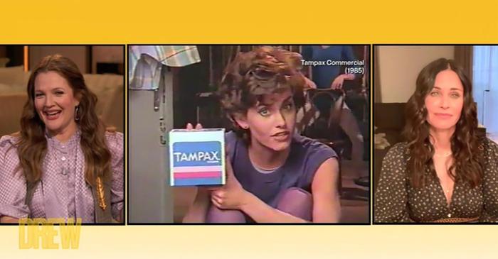 Courteney Cox a rostit pentru prima dată cuvântul „menstruație" la TV, schimbând istoria reclamelor în 1985