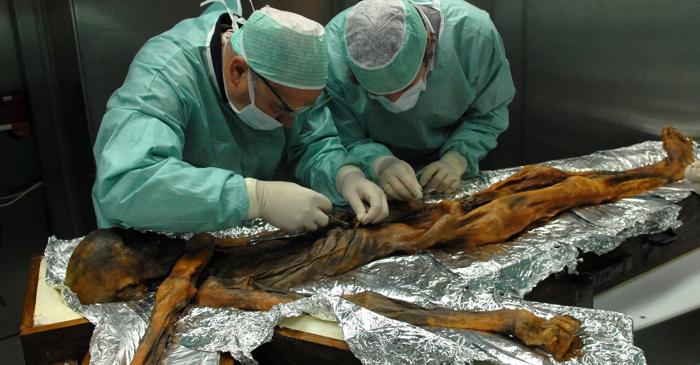 Ötzi, mumia de 5.300 de ani din Alpi, a murit ucis de o săgeată