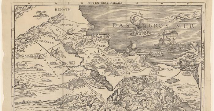 Prima hartă biblică din 1525 a schimbat modul în care înțelegem granițele statelor