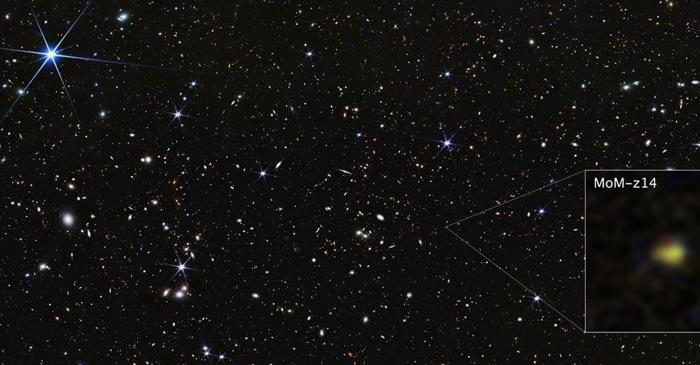 Telescopul James Webb a descoperit o galaxie care sfidează teoriile despre universul timpuriu