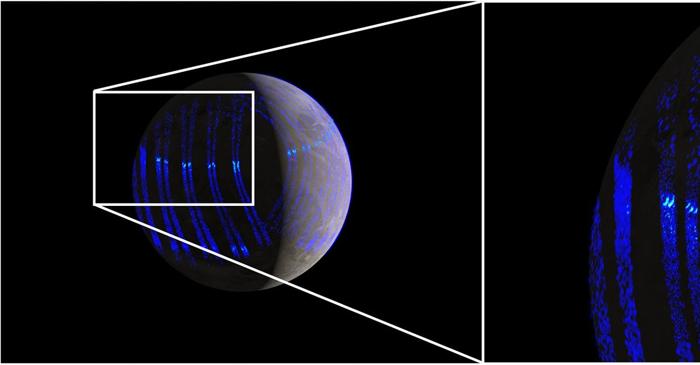 Aurorele de pe Ganymede seamănă surprinzător cu aurora boreală a Pământului