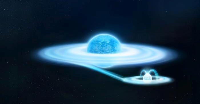 O pitică albă invizibilă a rezolvat misterul de 50 de ani al stelei Gamma Cassiopeiae