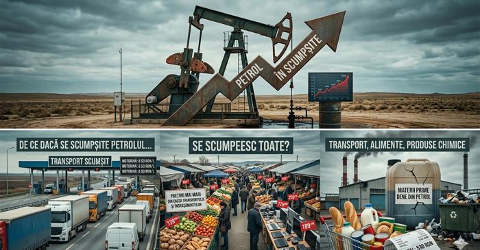 Petrolul dictează prețul aproape oricărui produs din magazine prin transportul și materiile prime