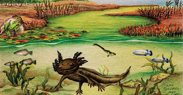 Scanările tomografice dezvăluie conexiunea fascinantă dintre această specie dispărută și axolotlul de astăzi